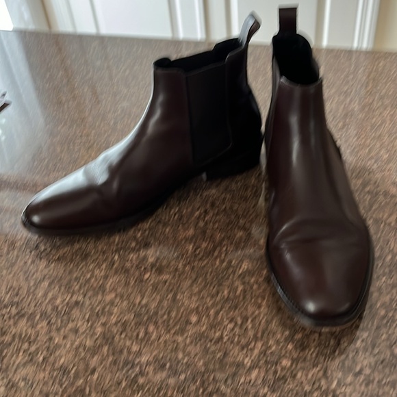 SANDRO MENS BROWN LEATHER ANKLE BOOTS-41 - Picture 11 of 11